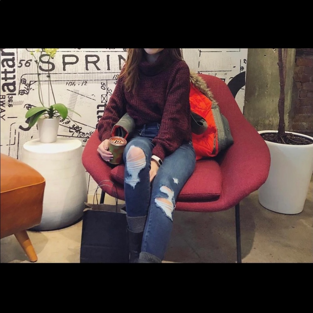 Cropped Turtleneck sweater